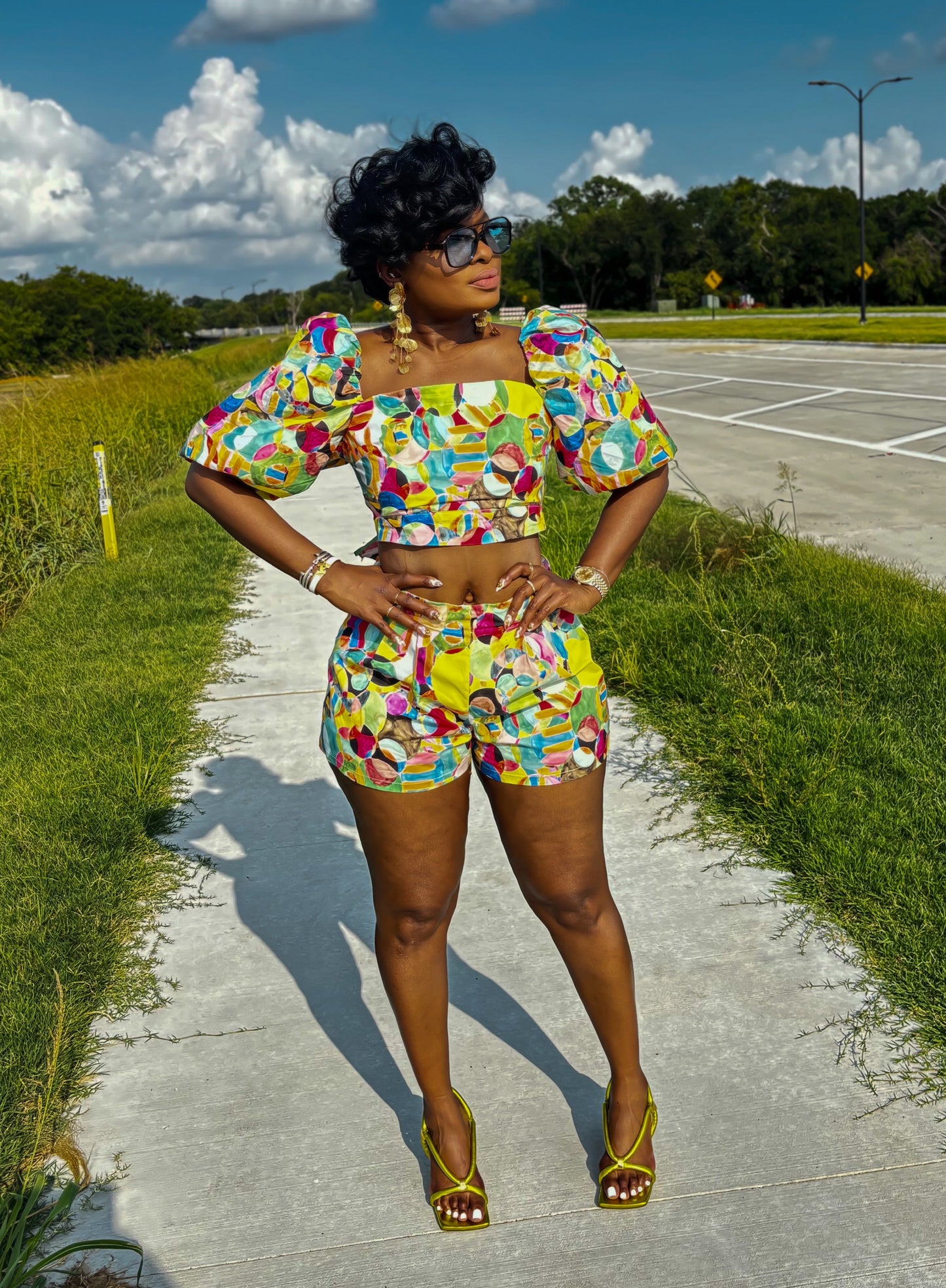 Delilah Wrap Short Set