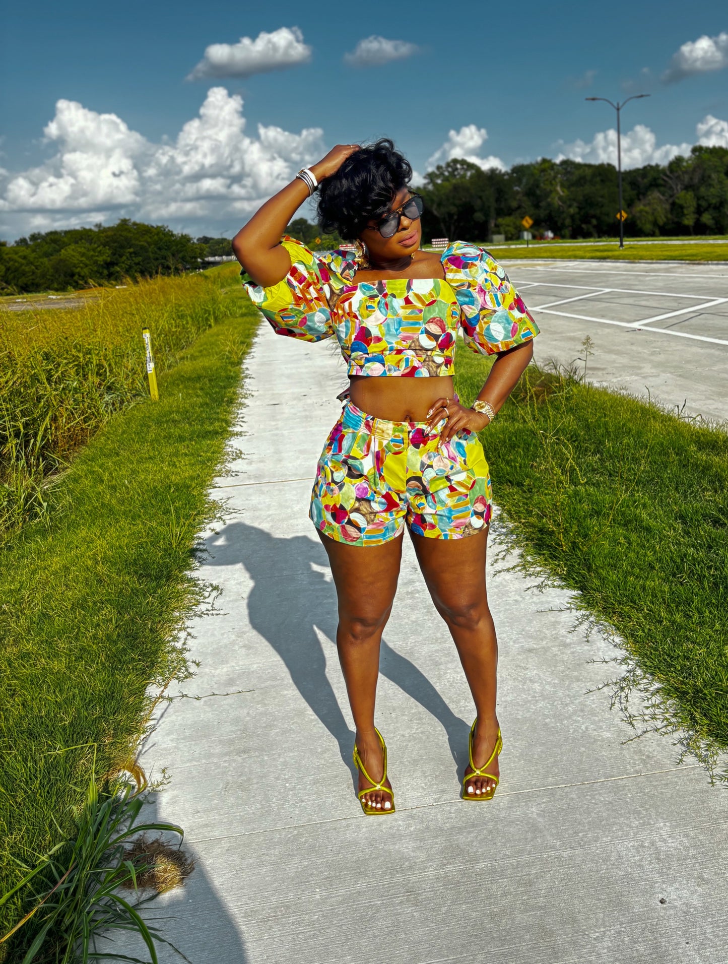 Delilah Wrap Short Set