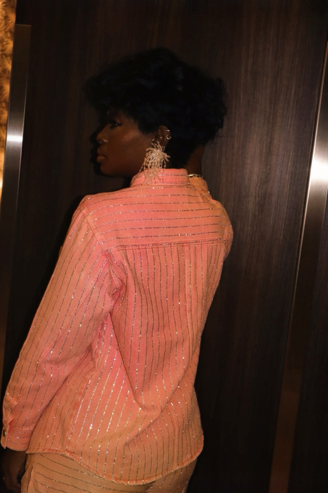 Sparkle Pink Denim Set